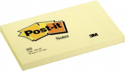 3M POST-İT 76X127 SARI 655 + - 1