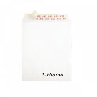 ASİL ZARF 30X40 BEYAZ SİLİKONLU 110 GR 50'Lİ - 1