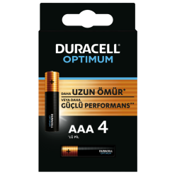 DURACELL OPTIMUM AAA İNCE PİL 4LÜ - AVES