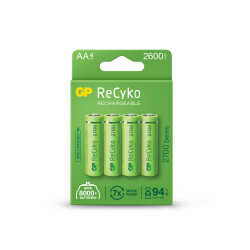 GP AA 2600 mAh Şarjlı Kalem Pil 4'lü Paket GP270AAHCEMTR - GP