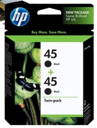 HP 45 Black Siyah 42ML 51645AA 2Lİ Paket Kartuş CC625A - HP