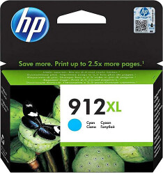 HP 912XL Yüksek Kapasite Cyan Mavi Kartuş 3YL81A - HP