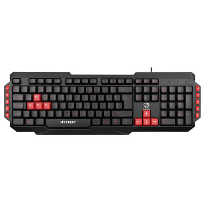 Hytech HYK-46 GAMY Siyah USB Kırmızı Tuşlu Q Gaming Oyuncu Klavyesi - 1