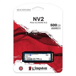 Kingston 500GB NV2 SNV2S-500G 3500-2100MB-s PCIe NVMe M.2 SSD Disk - 2