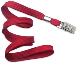 KRAF KART ASKI İPİ METAL KLİPS KIRMIZI 50 Lİ 510G - Kraf