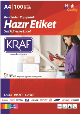 KRAF LASER ETİKET KF-2001 199.6 x 289.1 MM - 1