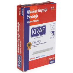 KRAF MAKET BIÇAĞI YEDEĞİ DAR 100 LÜ 609G - Kraf