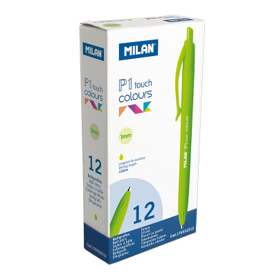 MILAN 176552212 P1 TOUCH YEŞİL TÜKENMZ KALEM - 12ADET - 1