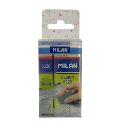 MILAN DESIGN 6020 SİLGİ BLİSTER - 3LÜ - 1
