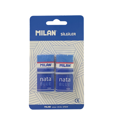MILAN NATA BLUE 7024B SİLGİ BLİSTER - 2Lİ - 1
