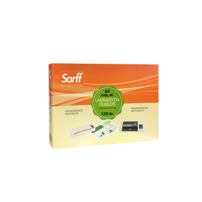 SARFF 125MIC LAMİNASYON FİLMLERİ - A5(155X216MM) - 100ADET - 2