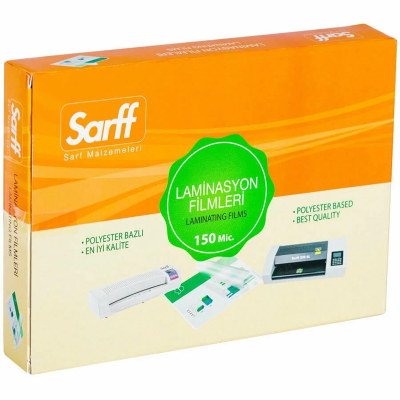 SARFF 150MIC LAMİNASYON FİLMLERİ - A5(216X155MM) - 100ADET - 1