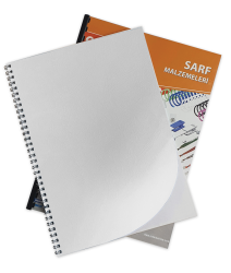 SARFF A4 KARTON KAPAK DESENLİ BEYAZ - 100ADET - SARFF