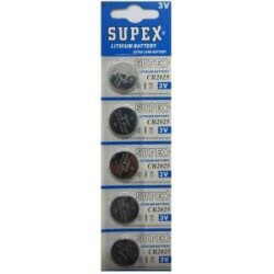 Supex Cr2025 3V Lityum 5Li Blister Pil - SUPEX