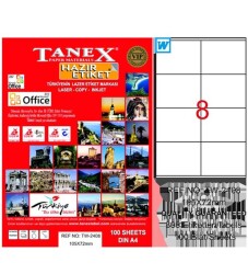 TANEX LASER ETİKET 105X72 TW-2408 - 
