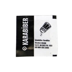 TEK KULLANIMLIK KARABİBER STİCK 1000'Lİ - 
