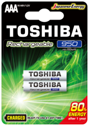 TOSHIBA 950 MAH ŞARJLI İNCE PİL 2Lİ - 2