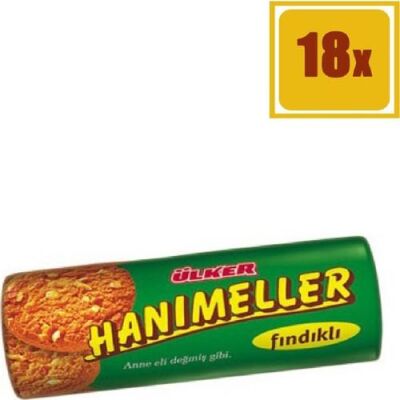 ÜLKER HANIMELLER RULO FINDIKLI 82GR - 18'Lİ - 1